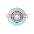 Jeu de 2 disques de frein arrière KAMOKA 103581 - Visuel 2