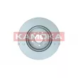 Jeu de 2 disques de frein arrière KAMOKA 103582 - Visuel 2