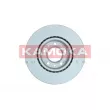 Jeu de 2 disques de frein avant KAMOKA 103601 - Visuel 2