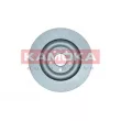 Jeu de 2 disques de frein arrière KAMOKA 103619 - Visuel 2