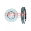 Jeu de 2 disques de frein avant KAMOKA 103635 - Visuel 1