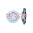 Jeu de 2 disques de frein arrière KAMOKA 103663 - Visuel 1