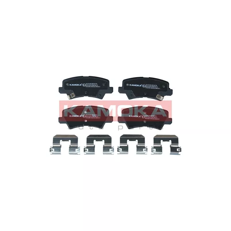 Jeu de 4 plaquettes de frein arrière KAMOKA JQ101026