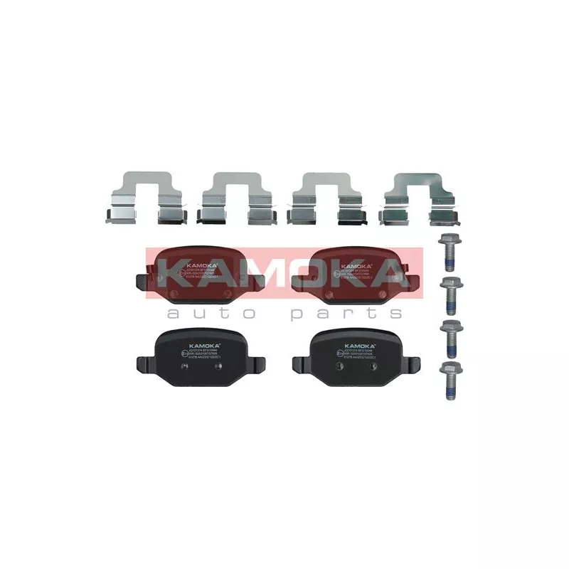 Jeu de 4 plaquettes de frein arrière KAMOKA JQ101374