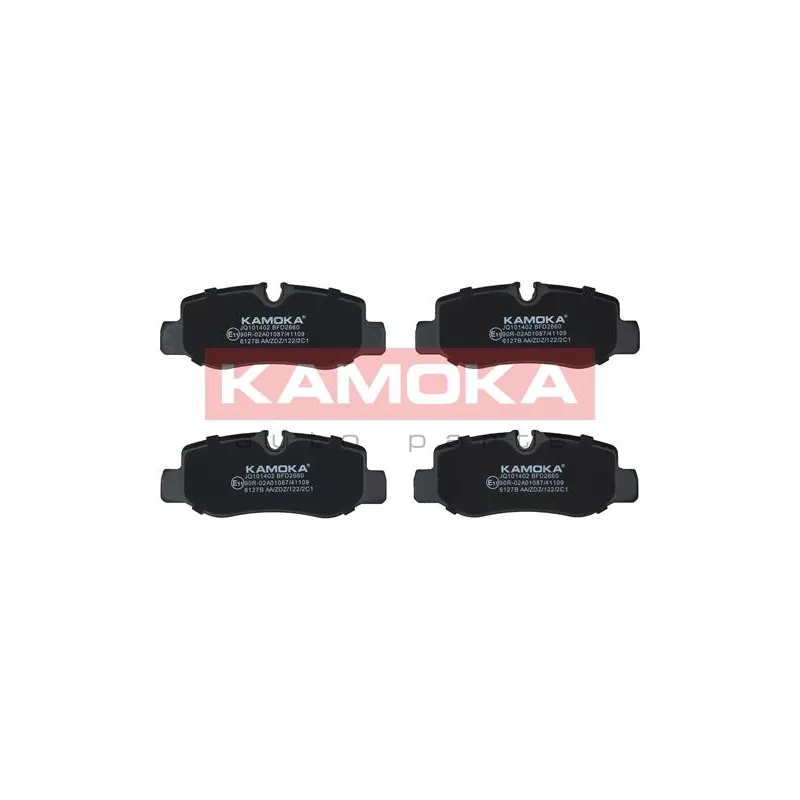 Jeu de 4 plaquettes de frein arrière KAMOKA JQ101402