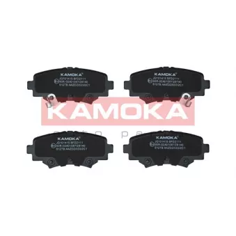 Jeu de 4 plaquettes de frein arrière KAMOKA JQ101415