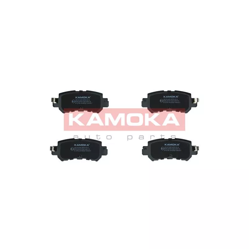 Jeu de 4 plaquettes de frein arrière KAMOKA JQ101420