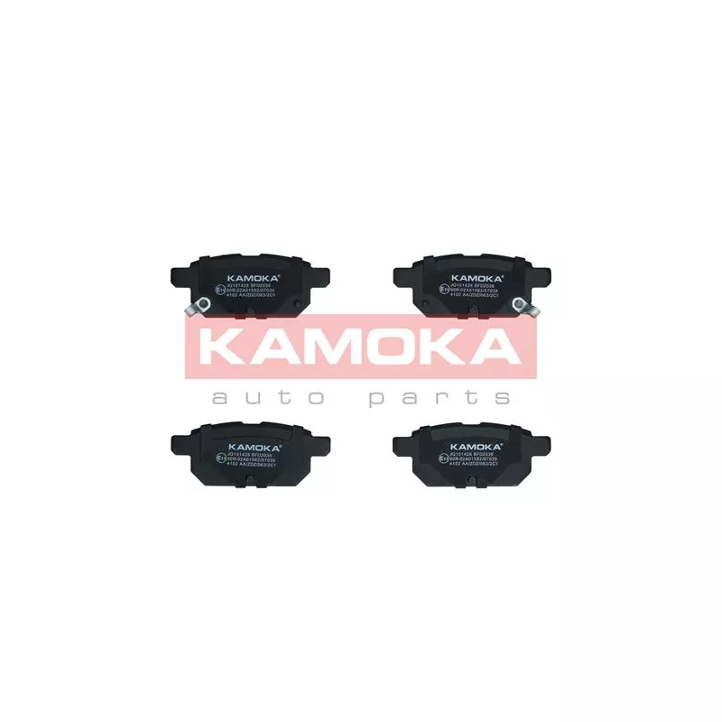 Jeu de 4 plaquettes de frein arrière KAMOKA JQ101428