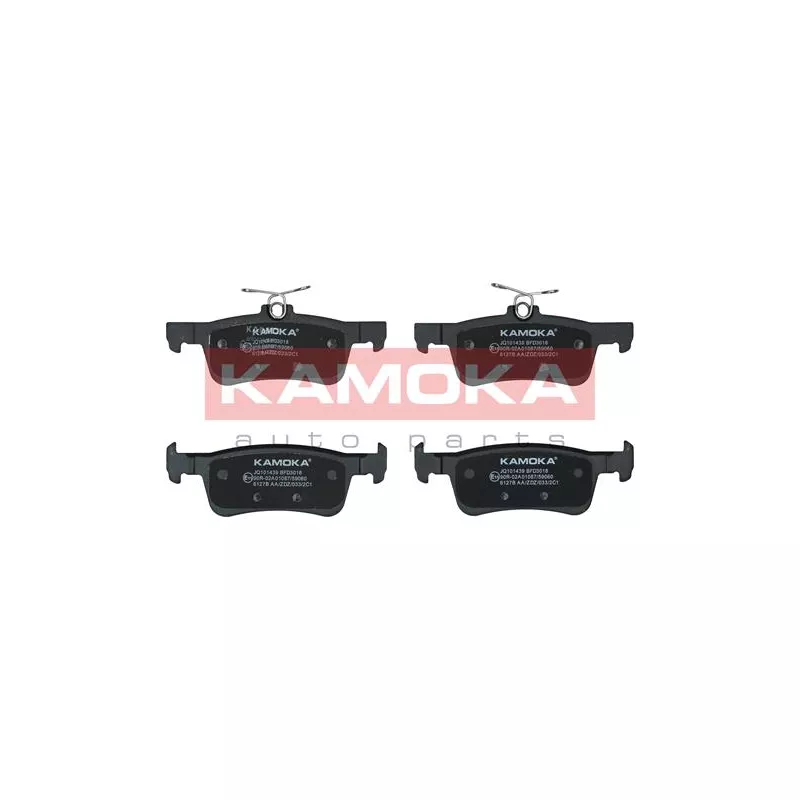 Jeu de 4 plaquettes de frein arrière KAMOKA JQ101439
