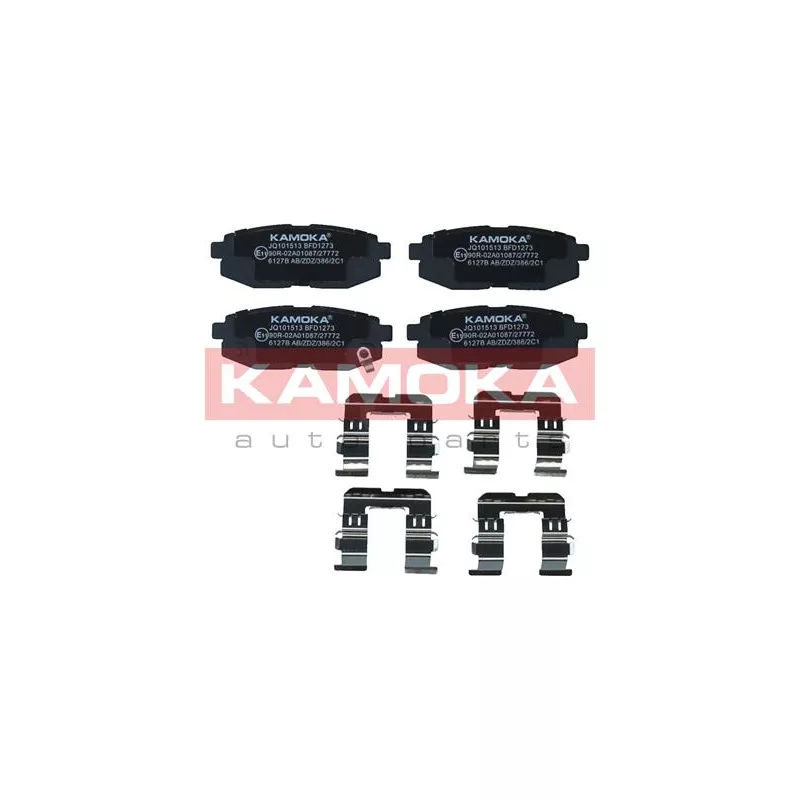 Jeu de 4 plaquettes de frein arrière KAMOKA JQ101513