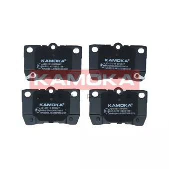 Jeu de 4 plaquettes de frein arrière KAMOKA JQ101515