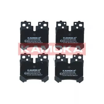 Jeu de 4 plaquettes de frein arrière KAMOKA JQ101534