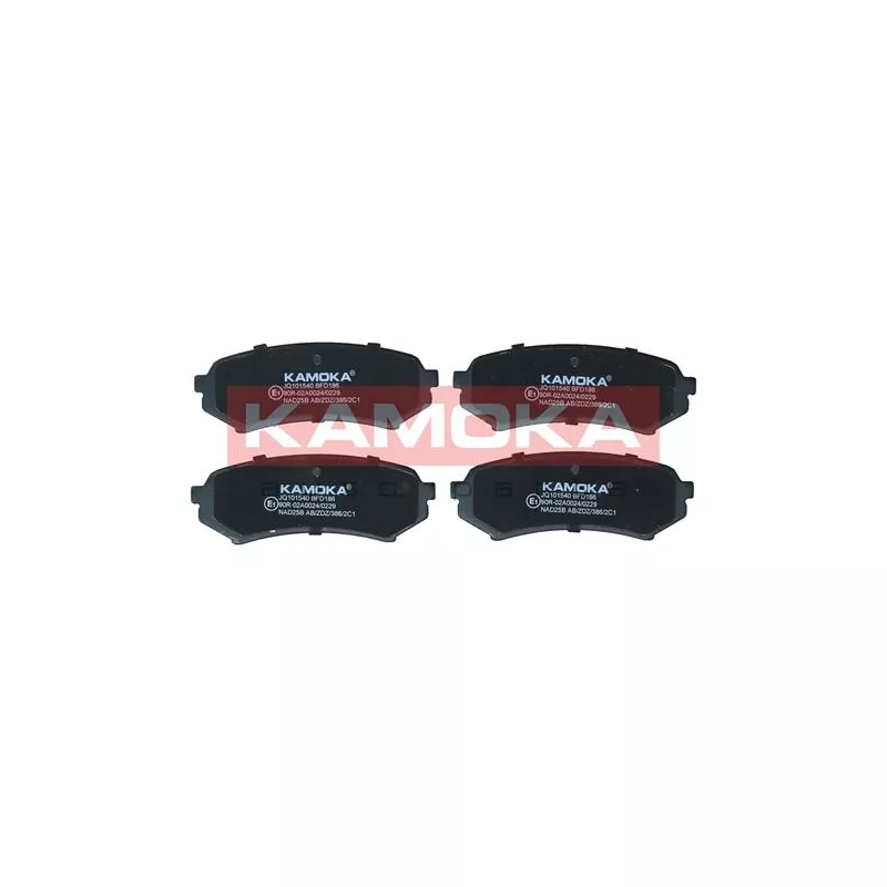 Jeu de 4 plaquettes de frein arrière KAMOKA JQ101540