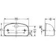 Feu éclaireur de plaque HELLA 2KA 001 386-231 - Visuel 3