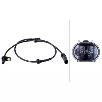 Capteur, vitesse de roue HELLA 6PU 358 216-081