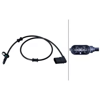 Capteur, vitesse de roue HELLA 6PU 358 216-201