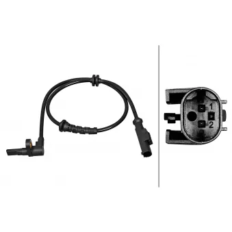 Capteur, vitesse de roue HELLA 6PU 358 217-001
