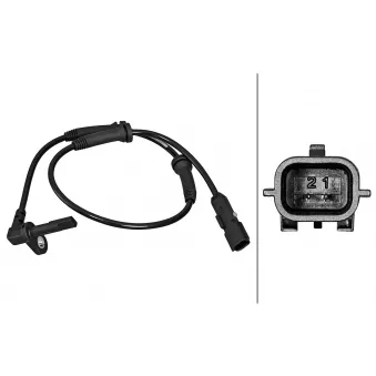 Capteur, vitesse de roue HELLA 6PU 358 217-091