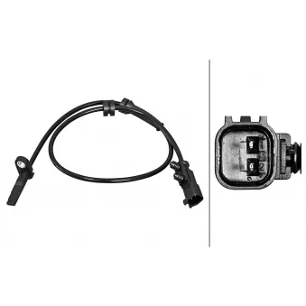 Capteur, vitesse de roue HELLA 6PU 358 217-181