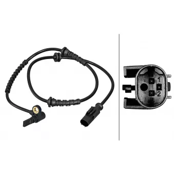 Capteur, vitesse de roue HELLA 6PU 358 217-241