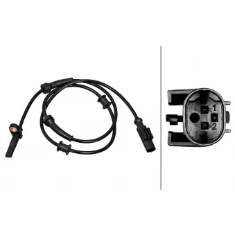 Capteur, vitesse de roue HELLA 6PU 358 217-251