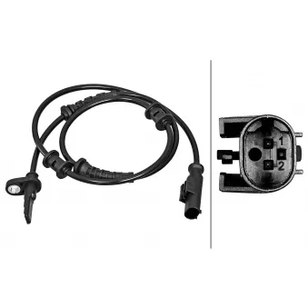 Capteur, vitesse de roue HELLA 6PU 358 217-261