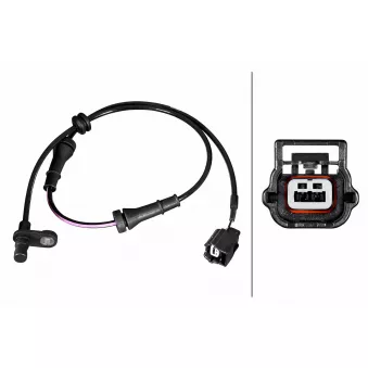 Capteur, vitesse de roue HELLA 6PU 358 217-581