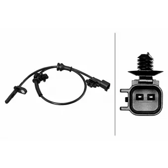 Capteur, vitesse de roue HELLA 6PU 358 218-391