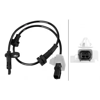 Capteur, vitesse de roue HELLA 6PU 358 218-741