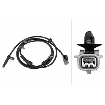 Capteur, vitesse de roue HELLA 6PU 358 219-061