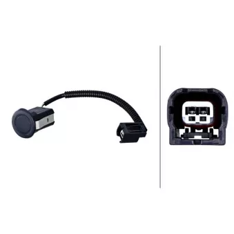 Capteur, aide au stationnement HELLA 6PX 358 141-931