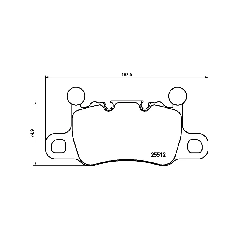 Jeu de 4 plaquettes de frein arrière HELLA 8DB 355 021-401