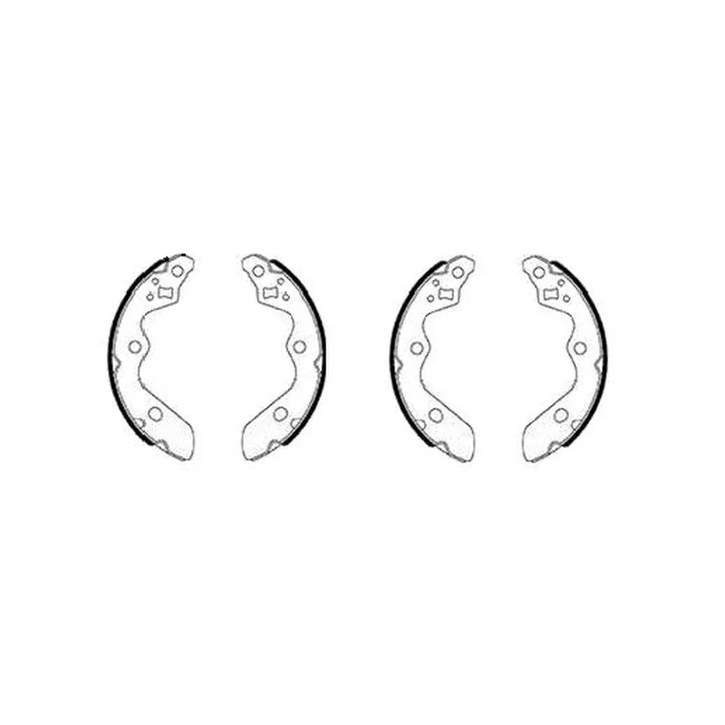 Jeu de mâchoires de frein HELLA 8DB 355 038-081