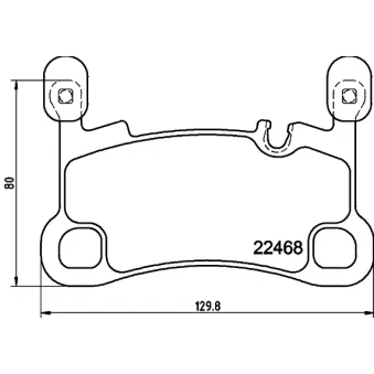 Jeu de 4 plaquettes de frein avant HELLA 8DB 355 039-111