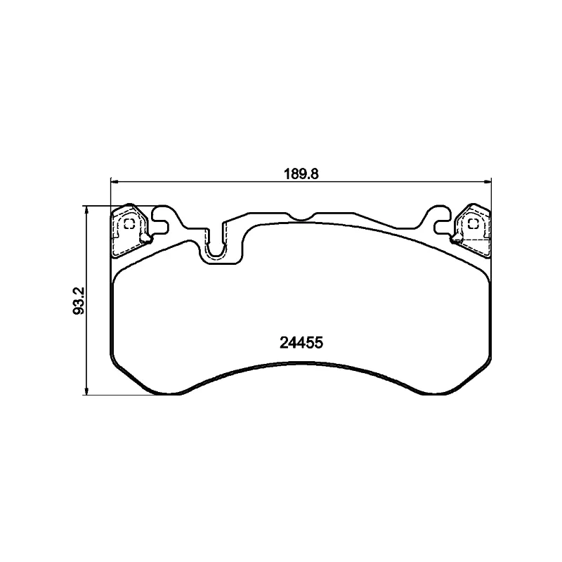 Jeu de 4 plaquettes de frein avant HELLA 8DB 355 039-931