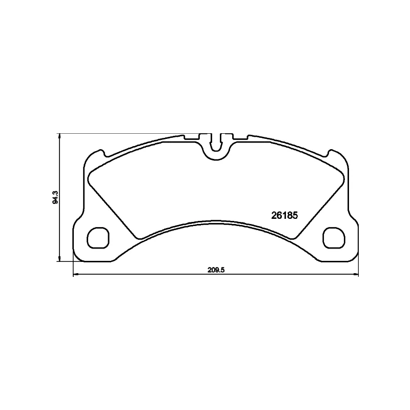 Jeu de 4 plaquettes de frein avant HELLA 8DB 355 040-201