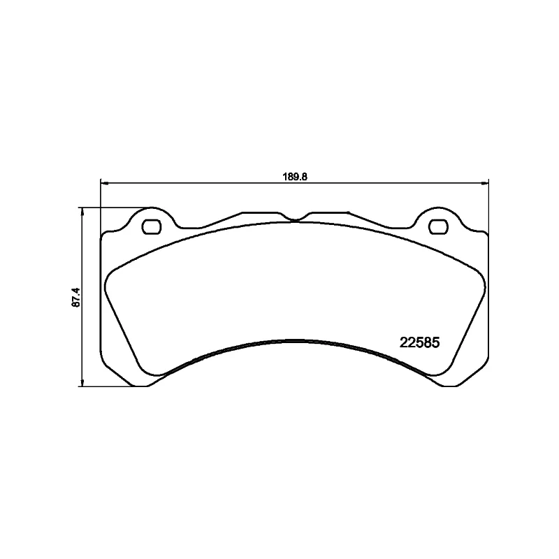 Jeu de 4 plaquettes de frein avant HELLA 8DB 355 040-211