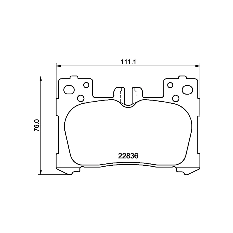 Jeu de 4 plaquettes de frein arrière HELLA 8DB 355 040-741