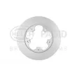Jeu de 2 disques de frein arrière HELLA 8DD 355 122-781 - Visuel 1