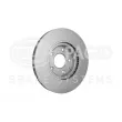 Jeu de 2 disques de frein avant HELLA 8DD 355 133-681 - Visuel 1