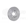 Jeu de 2 disques de frein arrière HELLA 8DD 355 133-871 - Visuel 1