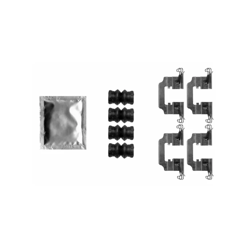 Kit d'accessoires, plaquette de frein à disque HELLA 8DZ 355 206-801