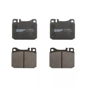 Jeu de 4 plaquettes de frein avant SBP 07-AG030