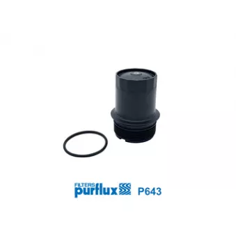 Couvercle, boîtier du filtre à huile PURFLUX P643