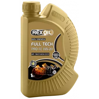 Huile moteur 0W-20 FULL TECH - 1L REXOIL R0W20C2C3L1