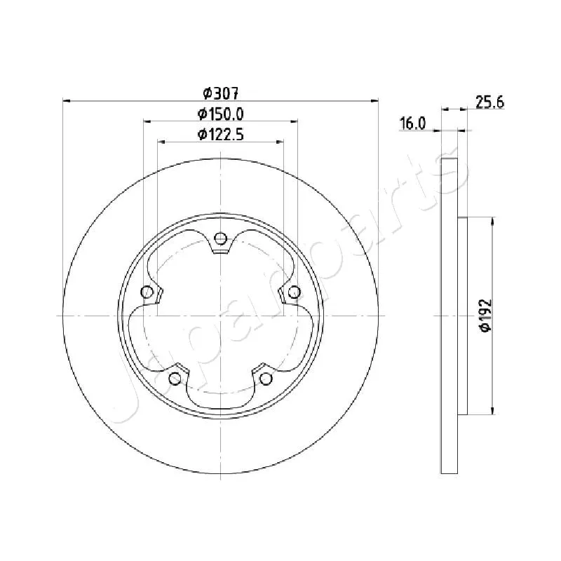 Jeu de 2 disques de frein avant JAPANPARTS DP-0313