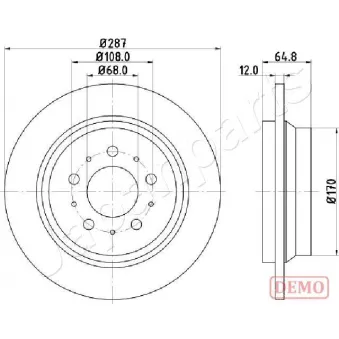 Jeu de 2 disques de frein avant JAPANPARTS
