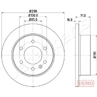 Jeu de 2 disques de frein avant JAPANPARTS