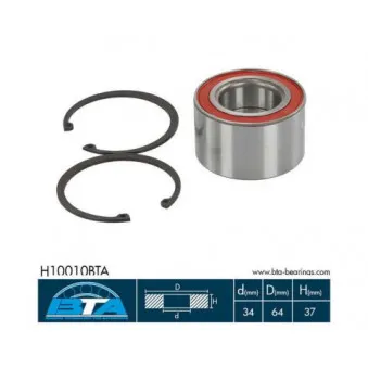 Roulement de roue avant BTA H10010BTA