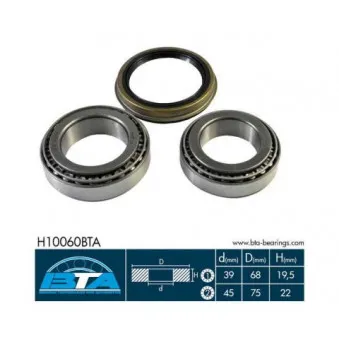 Roulement de roue avant BTA H10060BTA